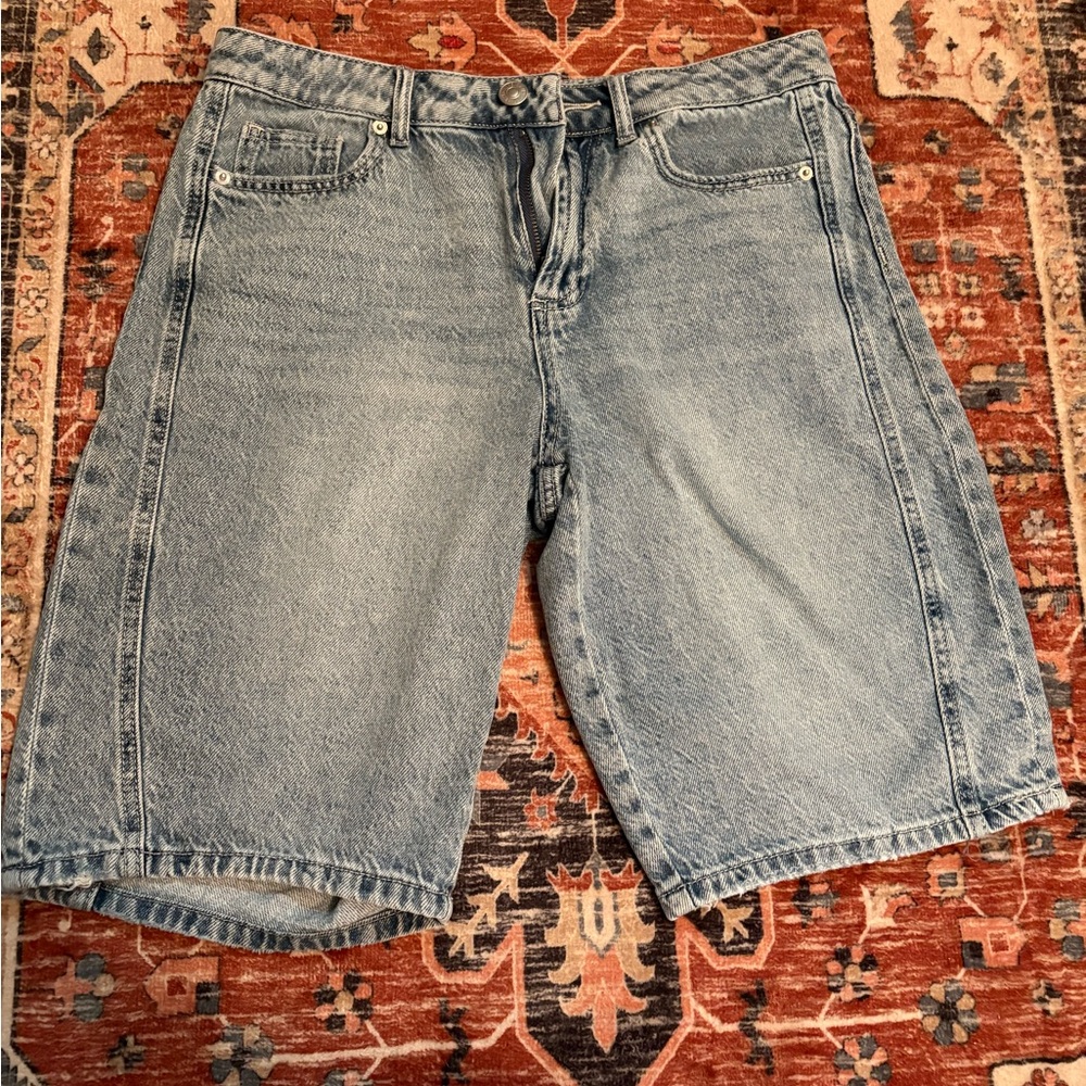 Women's Light Blue Denim Shorts